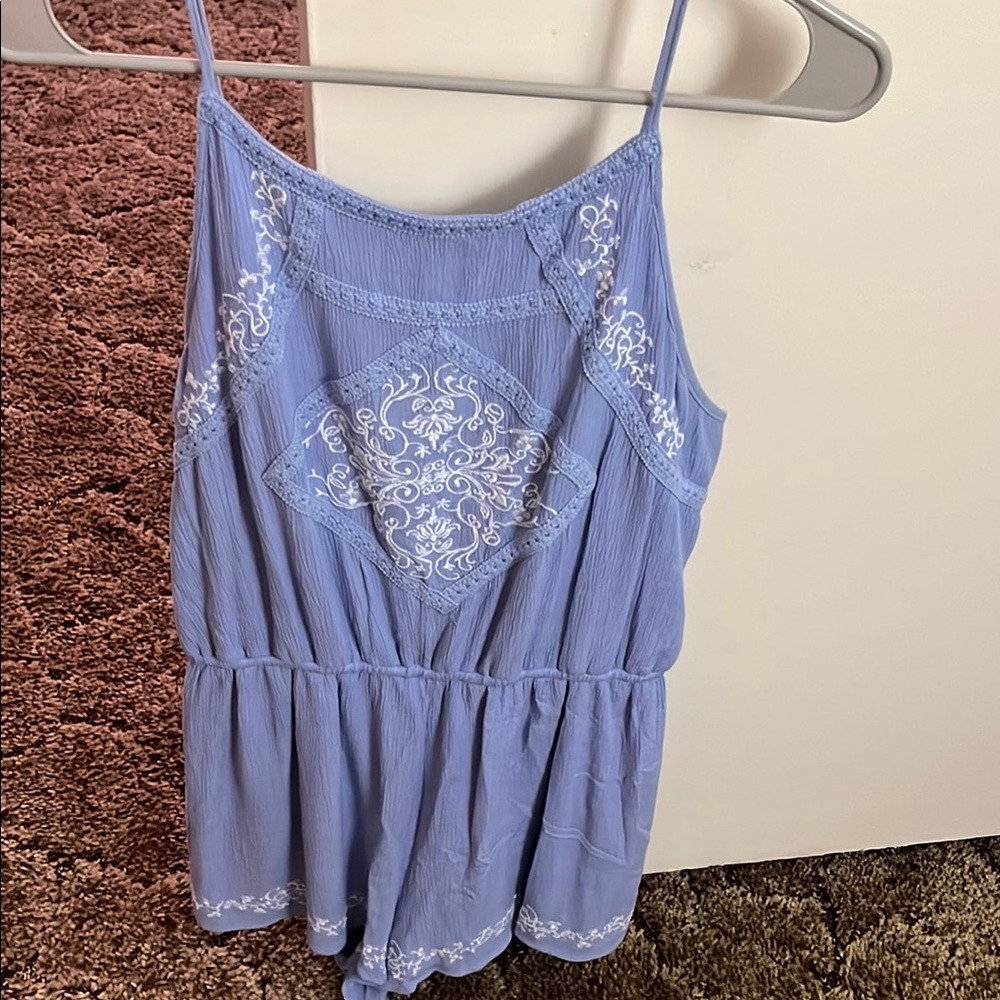 Blue Rain Blue Smocked Camisole Top